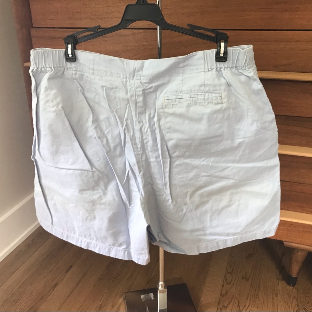Light blue J.Jill shorts with cream stitching in EUC - Picture 2 of 9